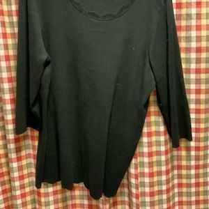 Cable & gauge sweater